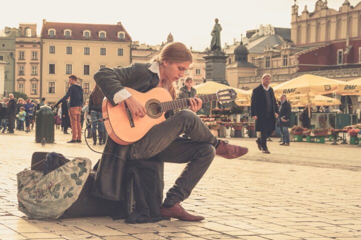 Músico callejero