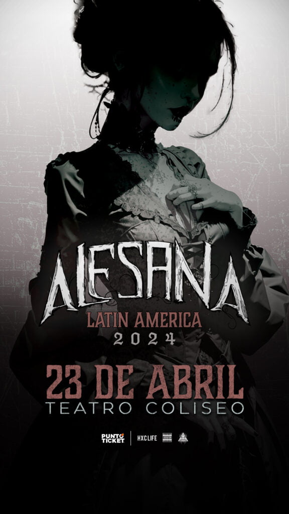 Alesana vuelve a Chile con concierto en Teatro Coliseo 1 Instagram Story NEW