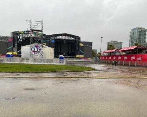 Lluvias en el Festival REC en el Parque Bicentenario Biobío.