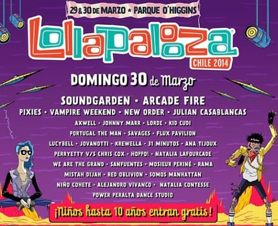Niño Cohete: El ave fénix del rock chileno renace en REC 2024 1 Nino Cohete Lollapalooza 2014