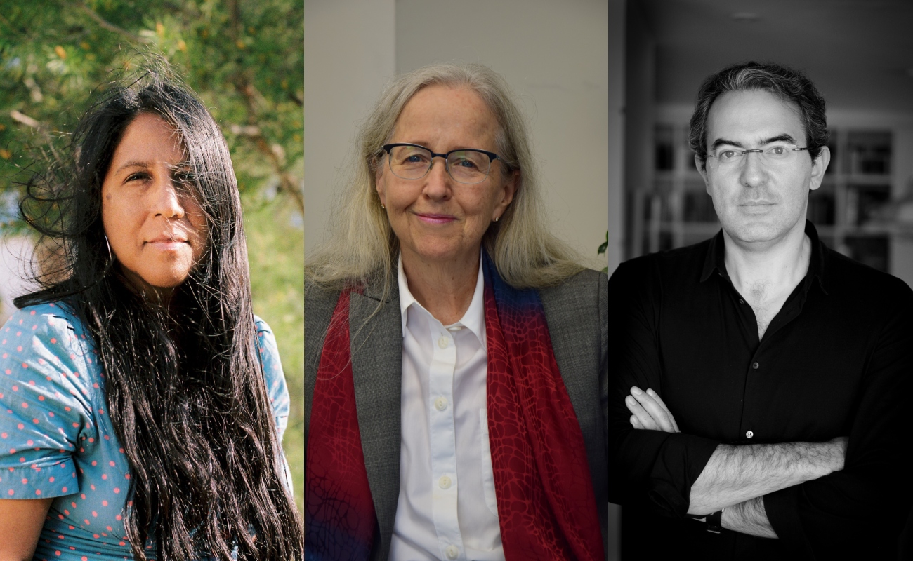 Gabriela Wiener, Elizabeth Horan y Juan Gabriel Vásquez.