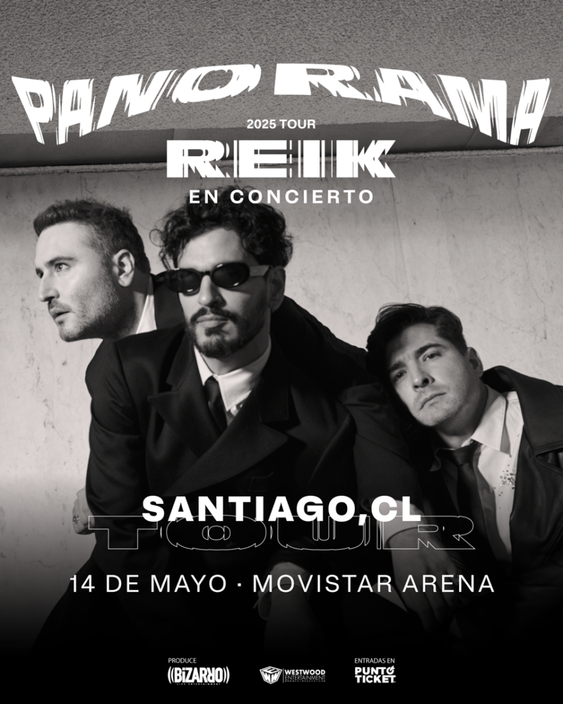 Reik vuelve a Chile en 2025 y presentará el "Panorama Tour" en Movistar Arena 1 reik en chile 2025