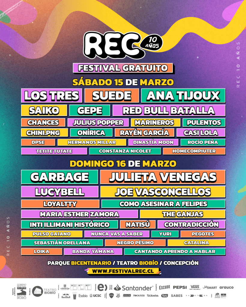 Pegotes en el Festival REC 2025: Tienes Punk Rock 3 festival rec lineup programacion diaria 2025
