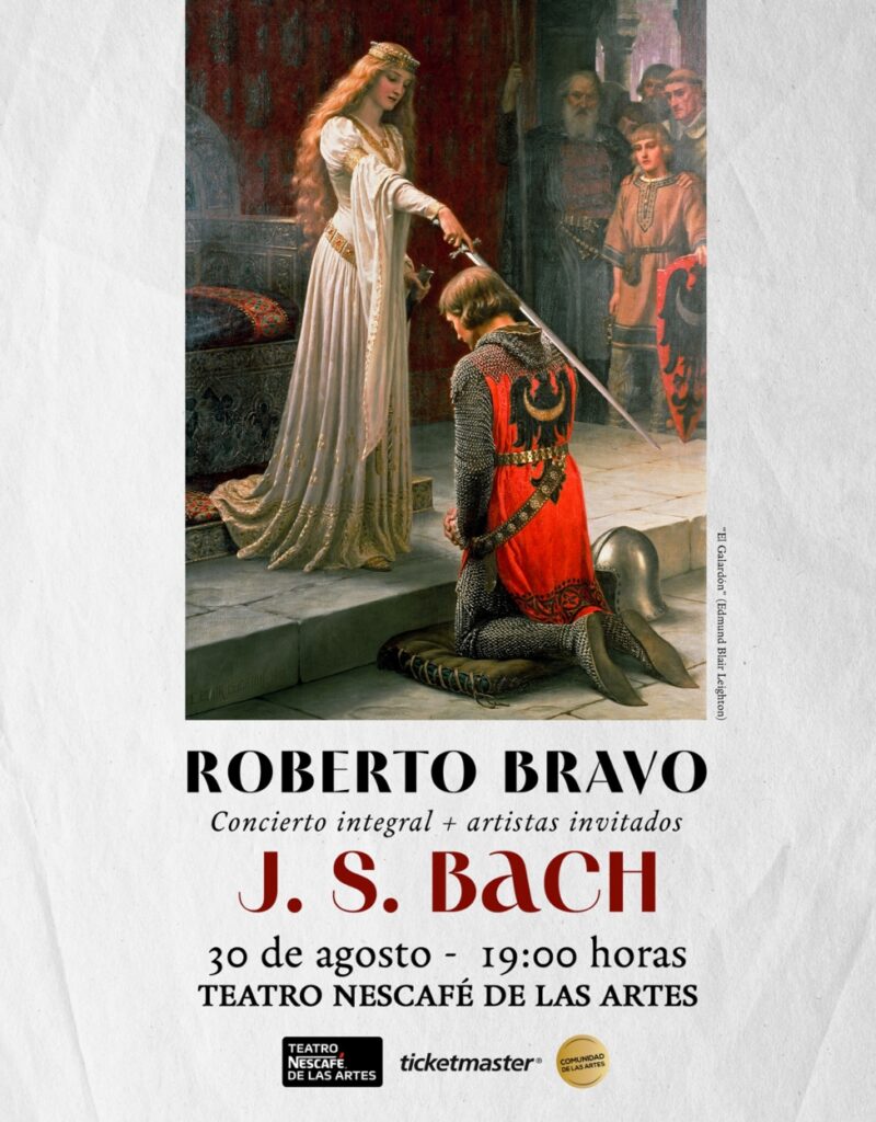 Roberto Bravo prepara concierto homenaje a Johann Sebastian Bach en Teatro Nescafé de las Artes 1 Roberto Bravo nta