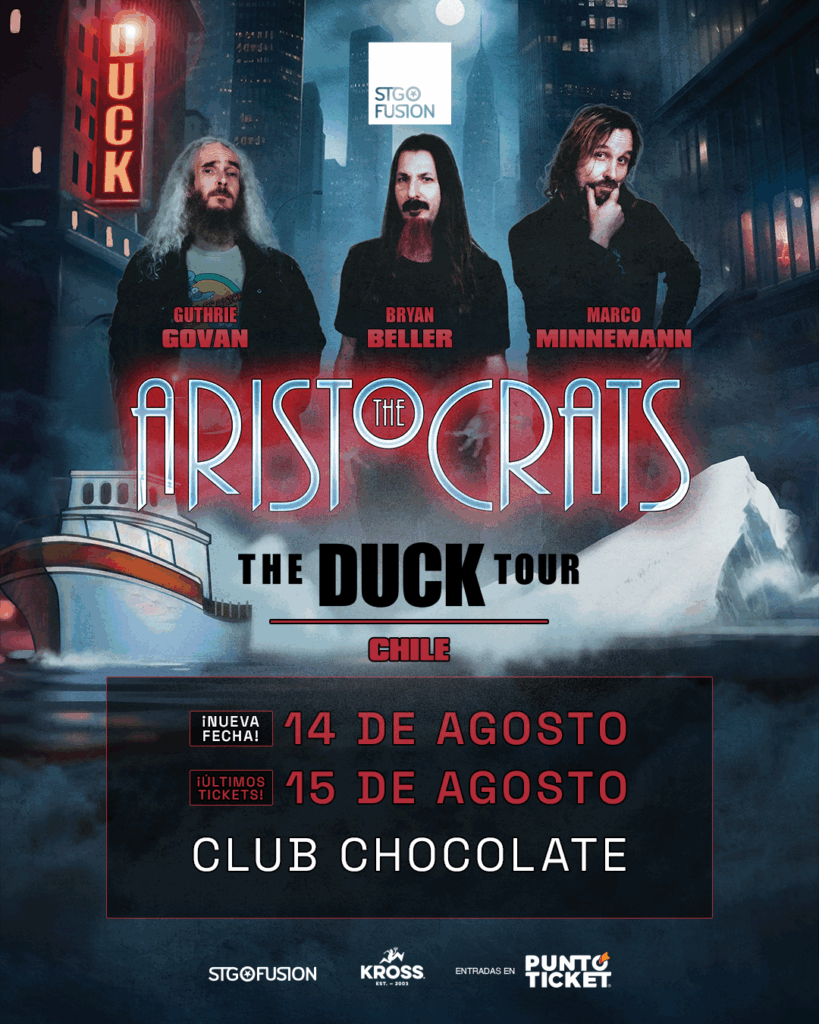 América Paz y Koke Benavides: teloneros de lujo para The Aristocrats en Chile 2 TheAristocrats en Chile NUEVA FECHA III 1080x1350 1