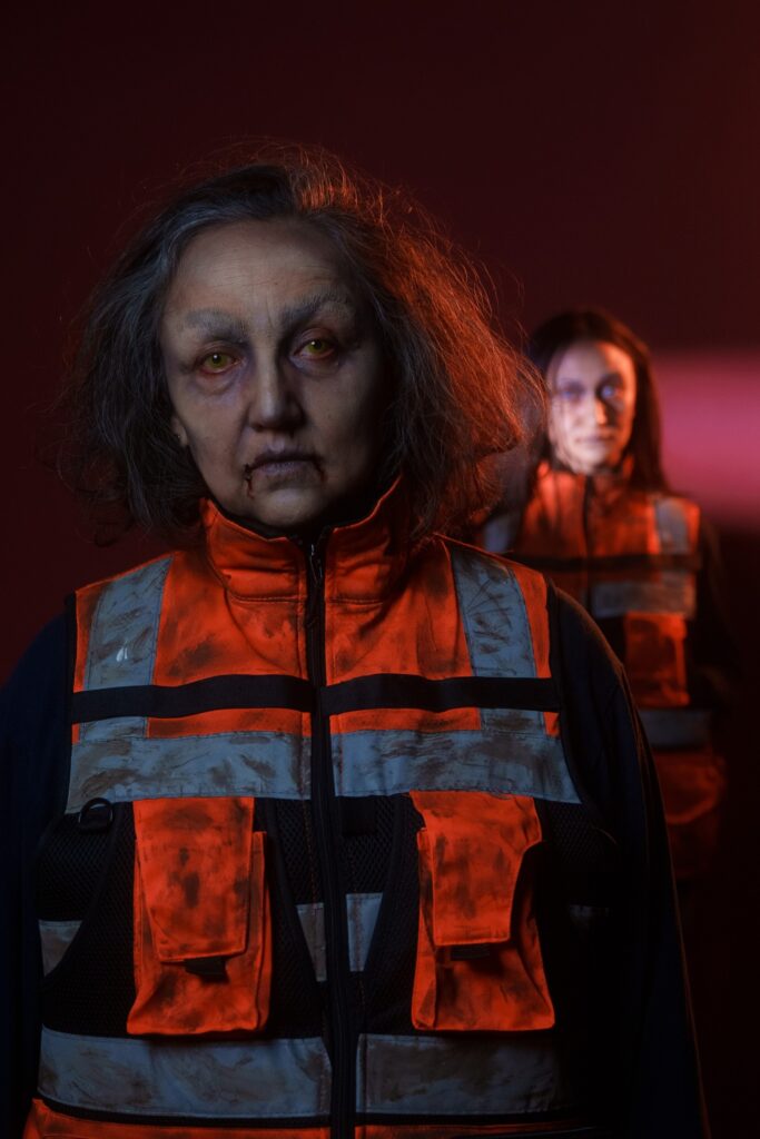 Roxana Naranjo en clave zombie con Figuraciones: el ejército invisible de los extras toma el Teatro La Memoria 3 Figuraciones2